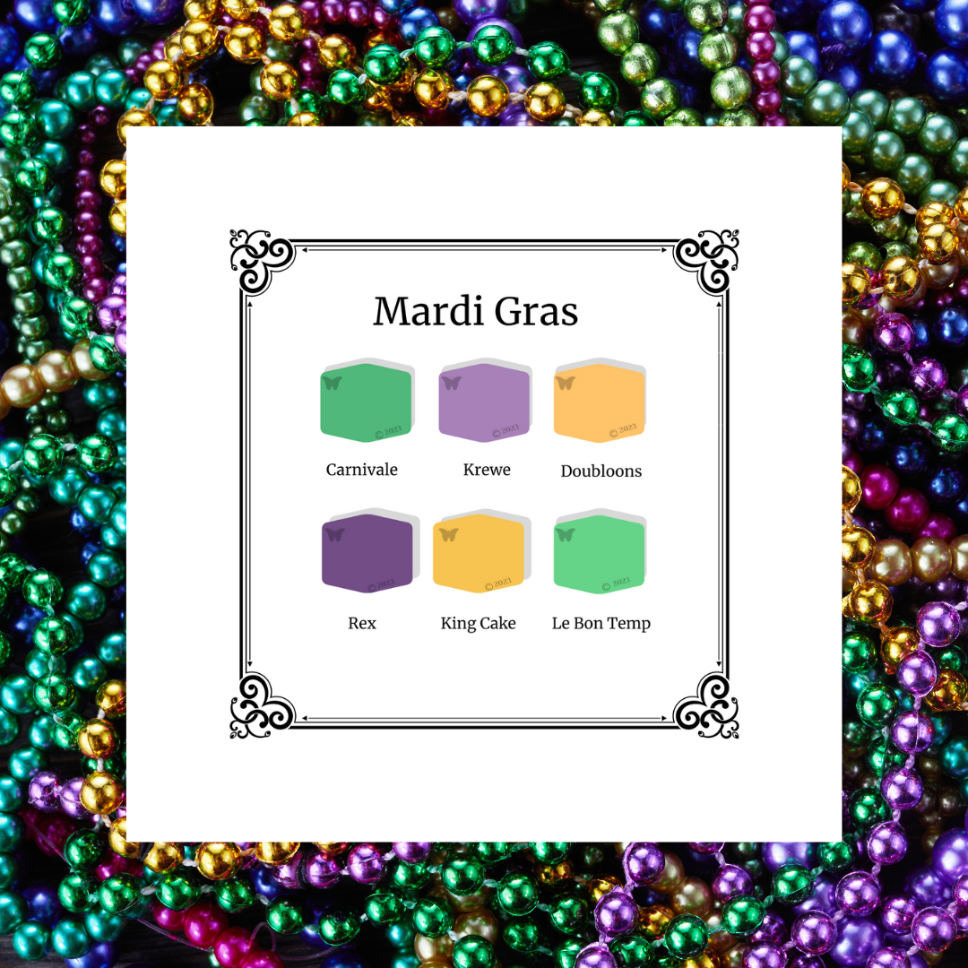 Mardi Gras Polymer Clay Color Palette Tutorial