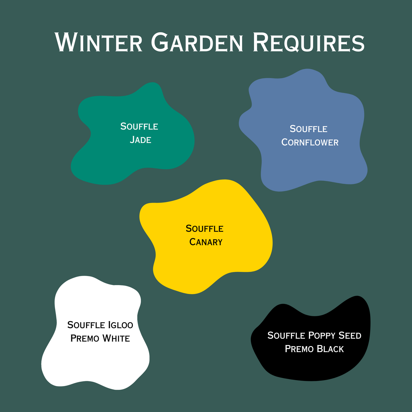 Winter Garden Palette Polymer Clay Color Mixing Tutorial clay colors needed to mix this palette